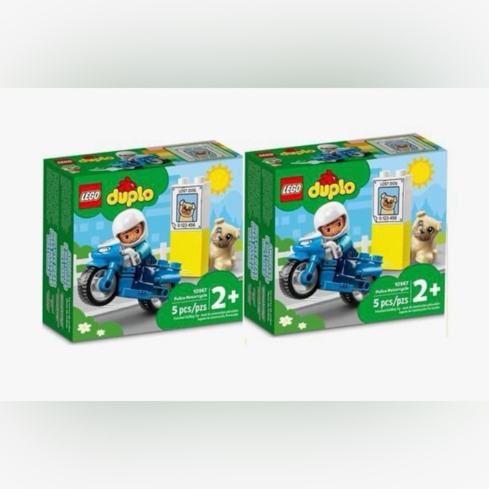LEGO DUPLO Police Motorcycle 10967  (you are getting 2 sets for this price)